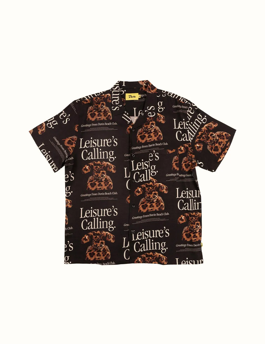 Cat Call Buttonup - Black sold by Duvin Design product image thumbnail 2