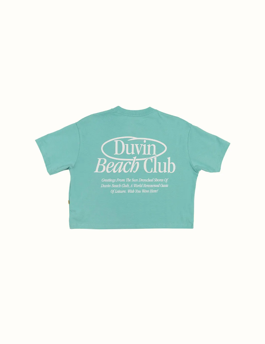 Beach Club Crop Tee Marine sold by Duvin Design