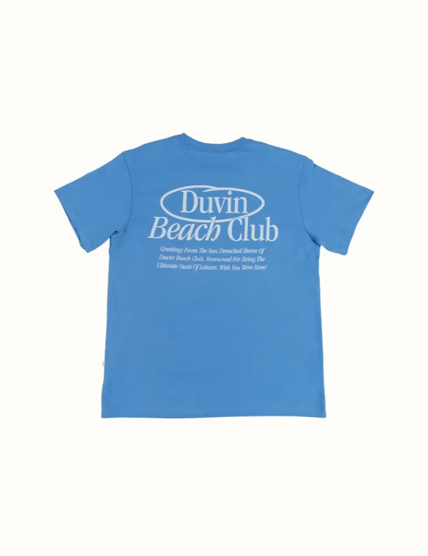 Beach Club Tee Blue - (SP 24) sold by Duvin Design