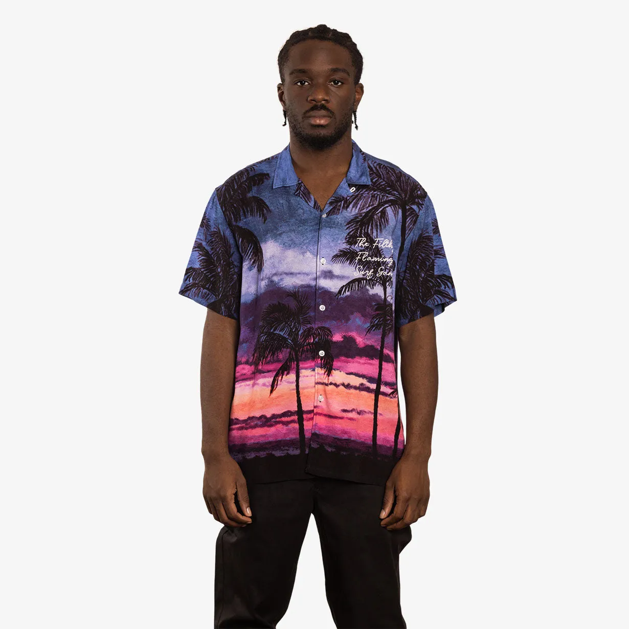 Pink Skies Buttonup Shirt sold by Duvin Design product image thumbnail 5