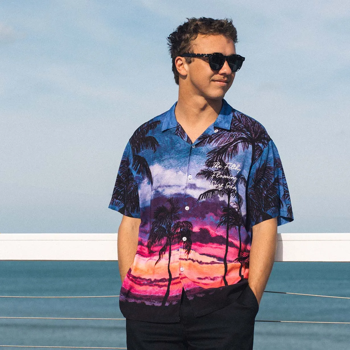 Pink Skies Buttonup Shirt sold by Duvin Design product image thumbnail 4