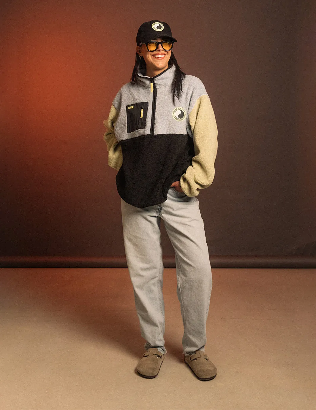 Color Block Zip Sherpa sold by Duvin Design product image thumbnail 4