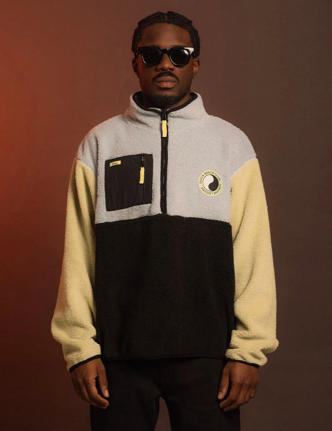 Color Block Zip Sherpa sold by Duvin Design product image thumbnail 2