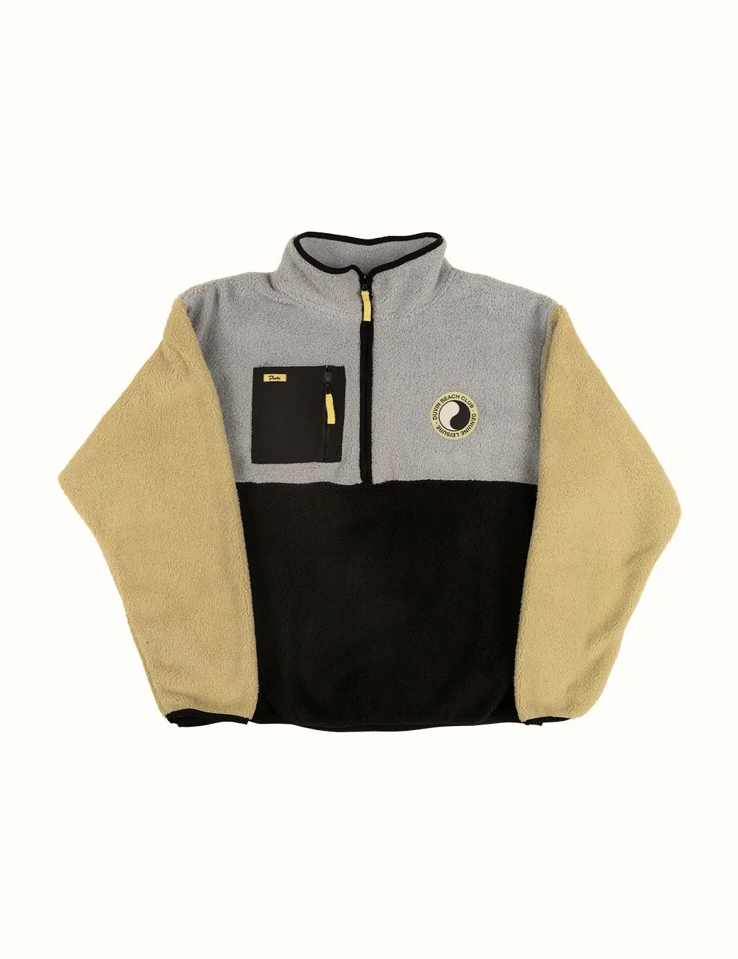 Color Block Zip Sherpa sold by Duvin Design