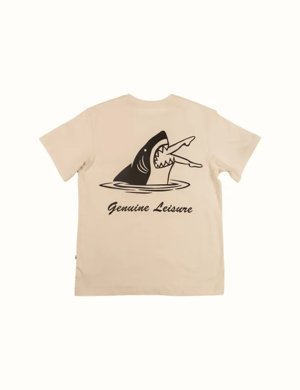 Shark Pima Tee - Antique sold by Duvin Design
