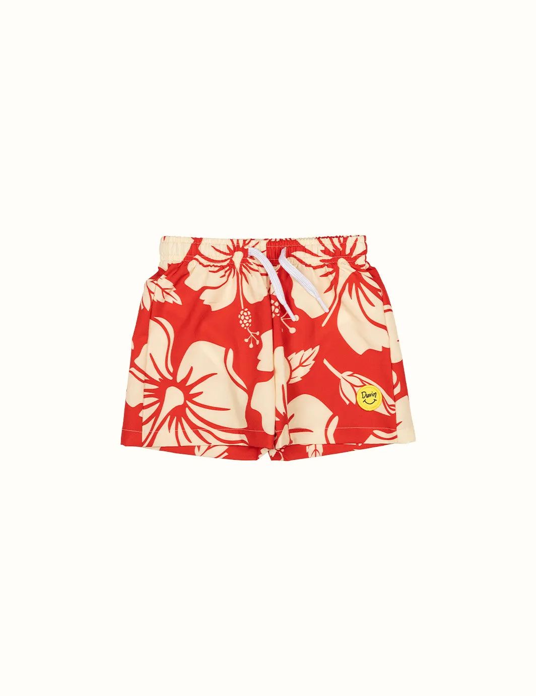 Paradise Swim Short Red - Boys sold by Duvin Design