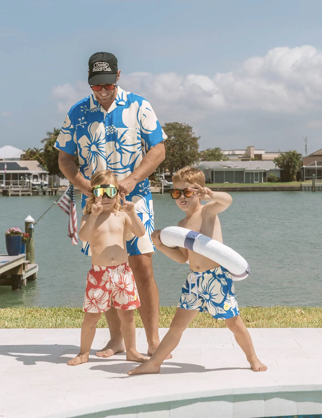 Paradise Swim Short Blue - Boys sold by Duvin Design product image thumbnail 3