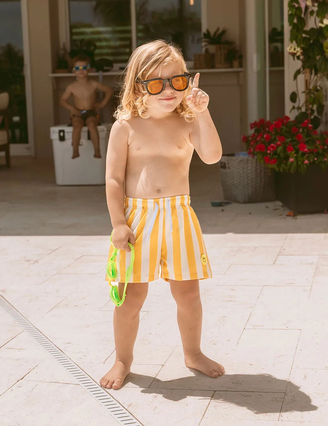 Travel Swim Short Yellow - Boys sold by Duvin Design product image thumbnail 2