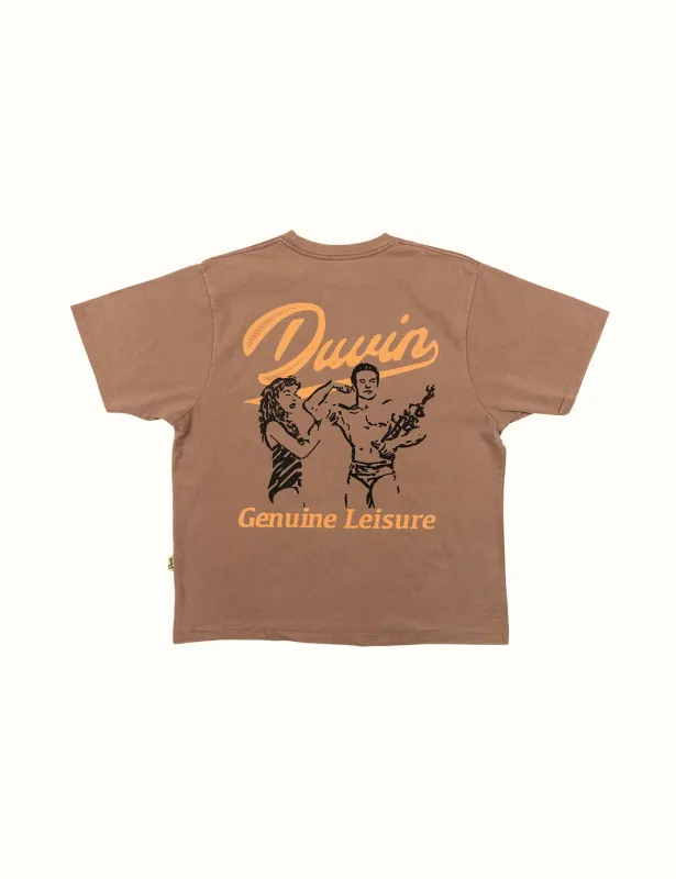 Beach Flex Tee - Brown sold by Duvin Design