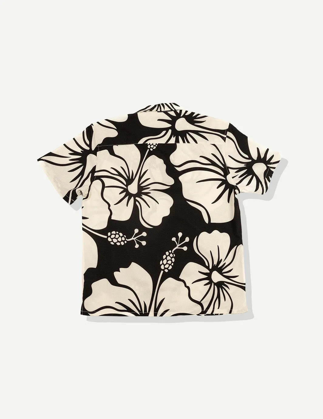 Trouble In Paradise Leisure Stretch Buttonup - Black sold by Duvin Design product image thumbnail 2