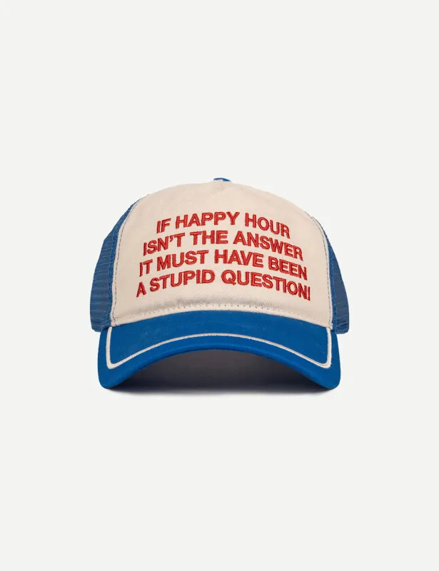 Happy Hour Trucker Hat sold by Duvin Design