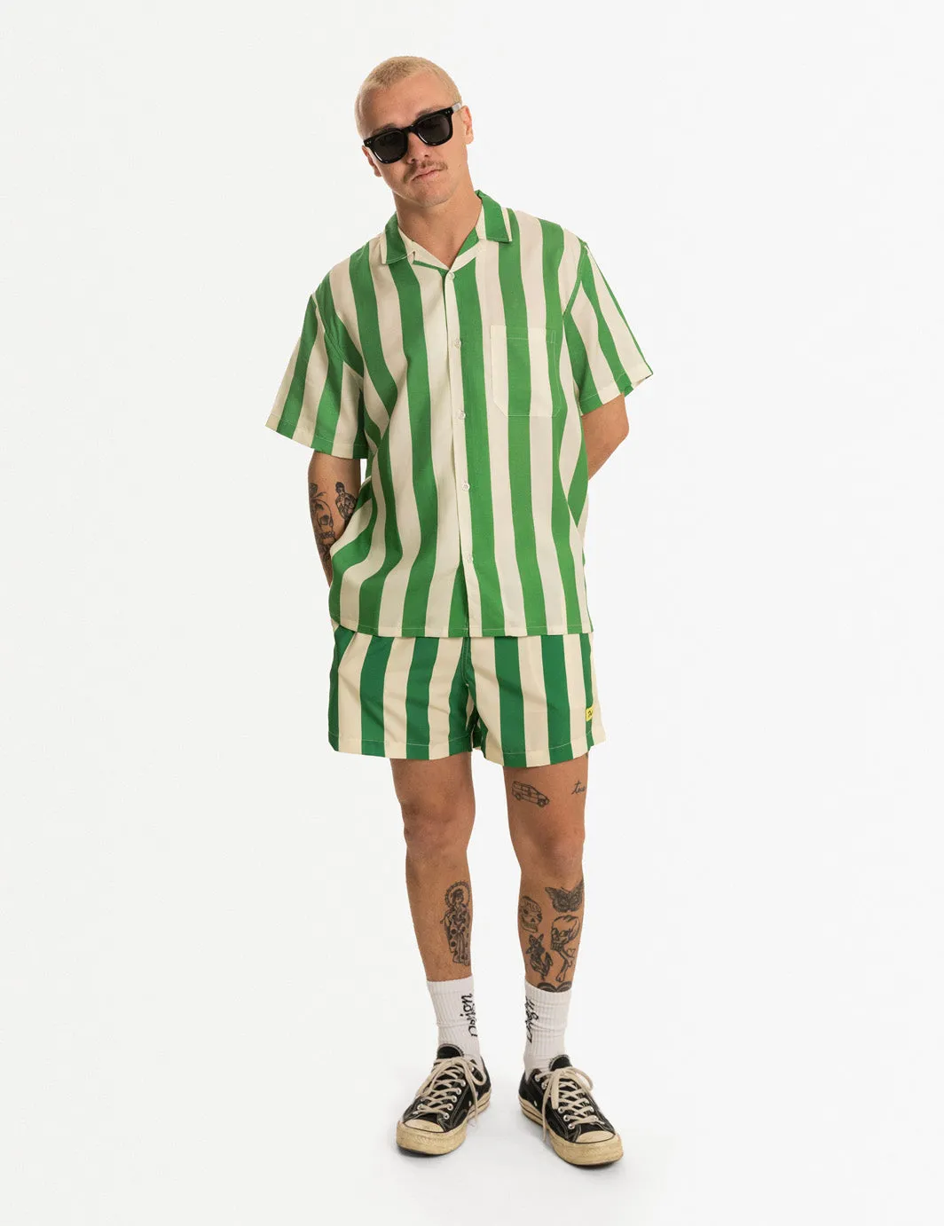 Travel Buttonup - Green sold by Duvin Design product image thumbnail 5