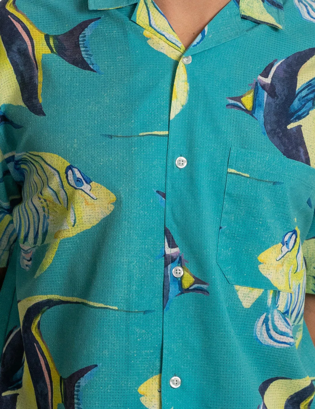Aquarium Leisure Stretch Buttonup sold by Duvin Design product image thumbnail 4