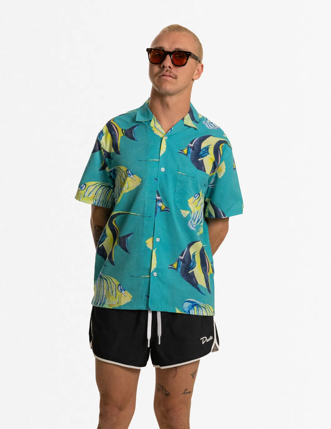 Aquarium Leisure Stretch Buttonup sold by Duvin Design product image thumbnail 3