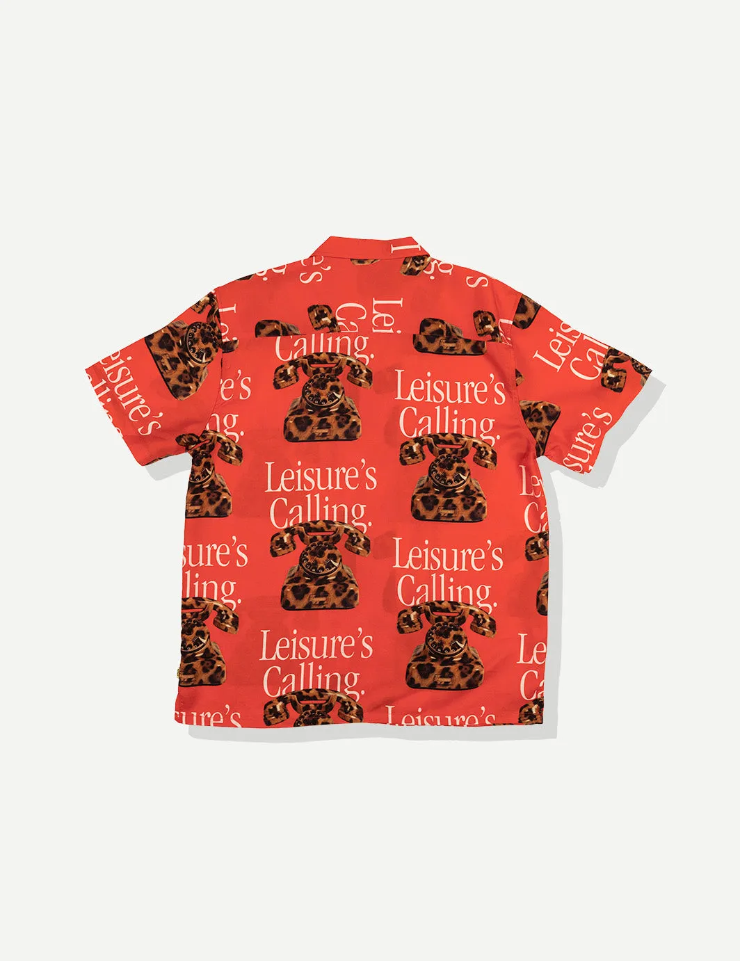 Cat Call Buttonup - Red sold by Duvin Design product image thumbnail 2