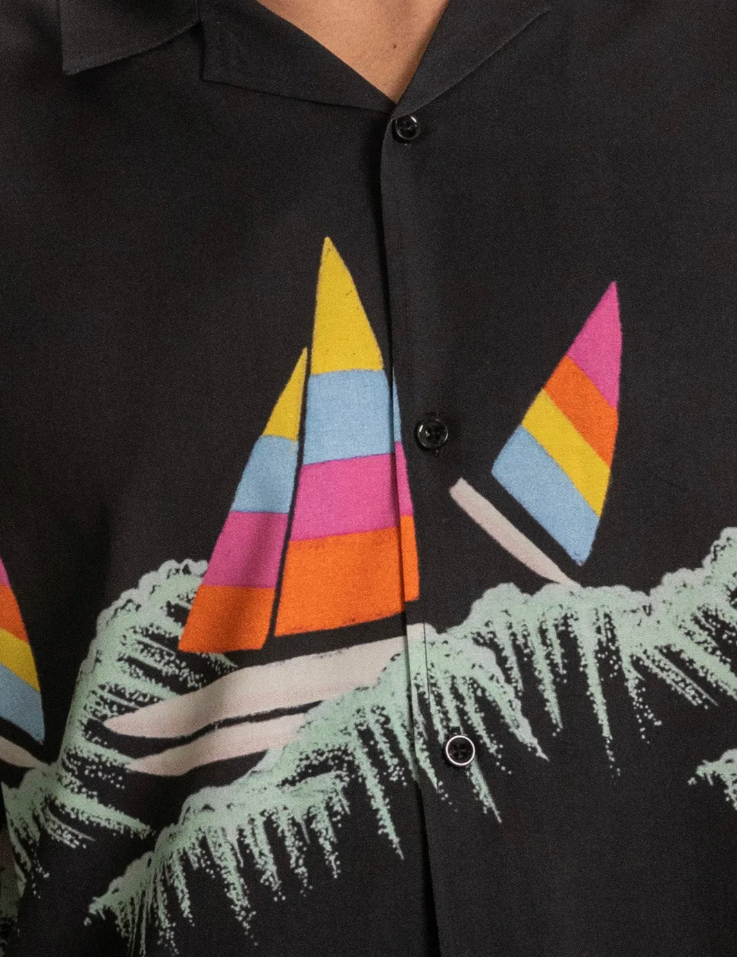 Sailing Buttonup - Black sold by Duvin Design product image thumbnail 3