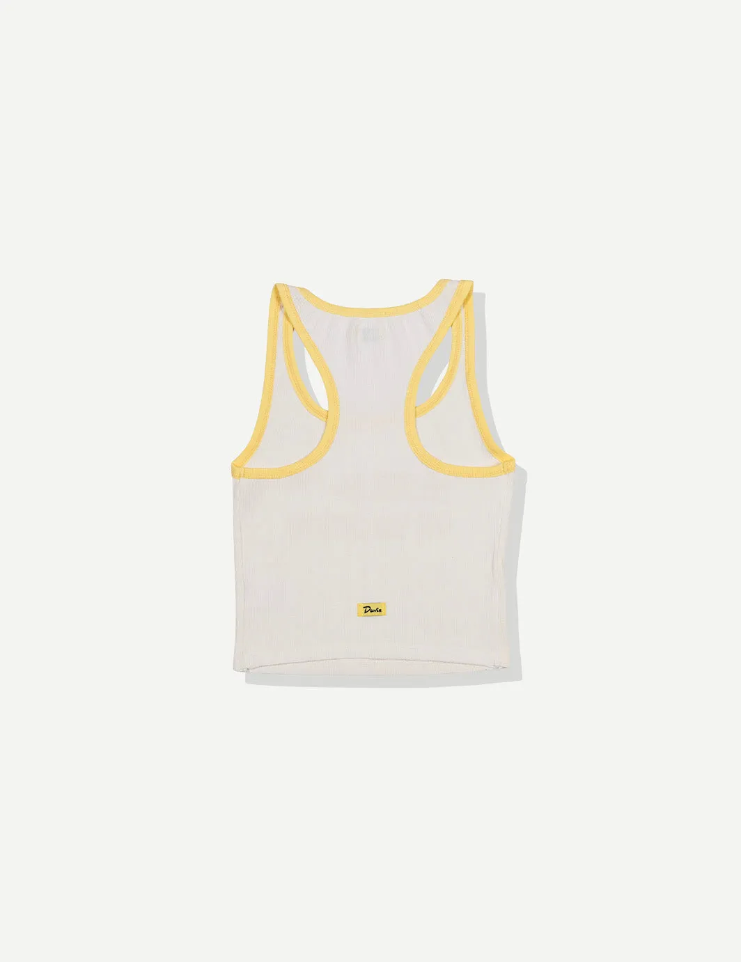 On Vacation Ribbed Tank - White sold by Duvin Design product image thumbnail 2