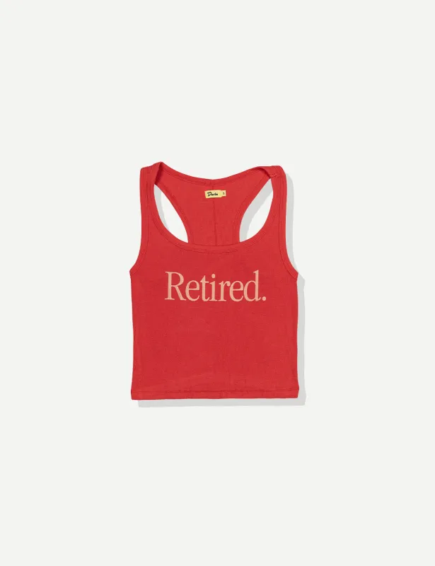Retired Ribbed Tank - Red sold by Duvin Design