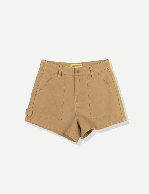 Women's Leisure Walk Short - Khaki sold by Duvin Design