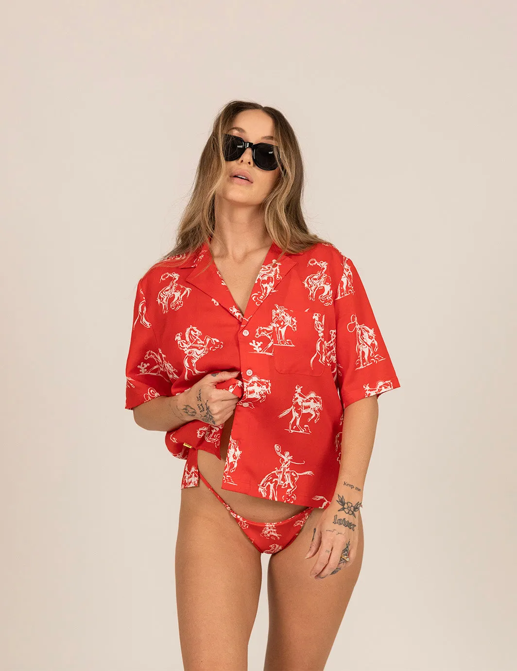 Cowboy Crop Buttonup sold by Duvin Design product image thumbnail 3