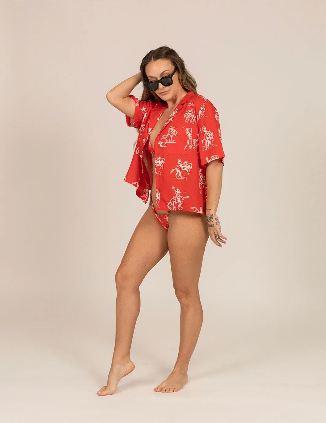 Cowboy Crop Buttonup sold by Duvin Design product image thumbnail 5