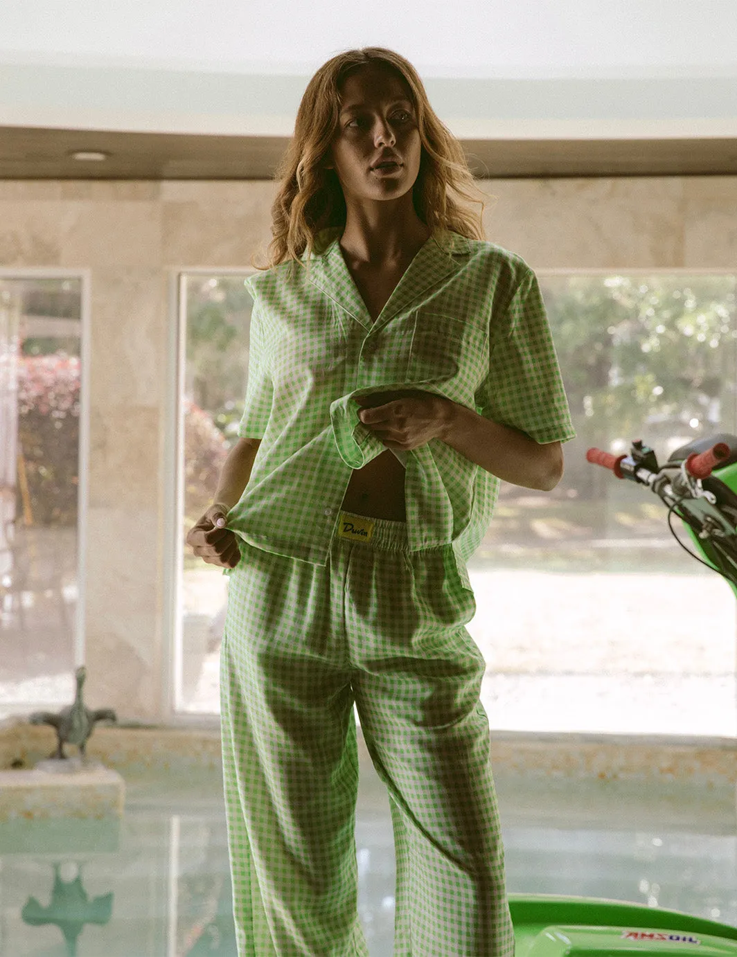 Picnic Crop Buttonup sold by Duvin Design product image thumbnail 3