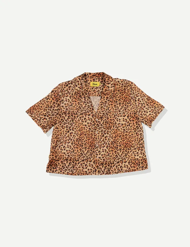 Leopard Crop Buttonup sold by Duvin Design