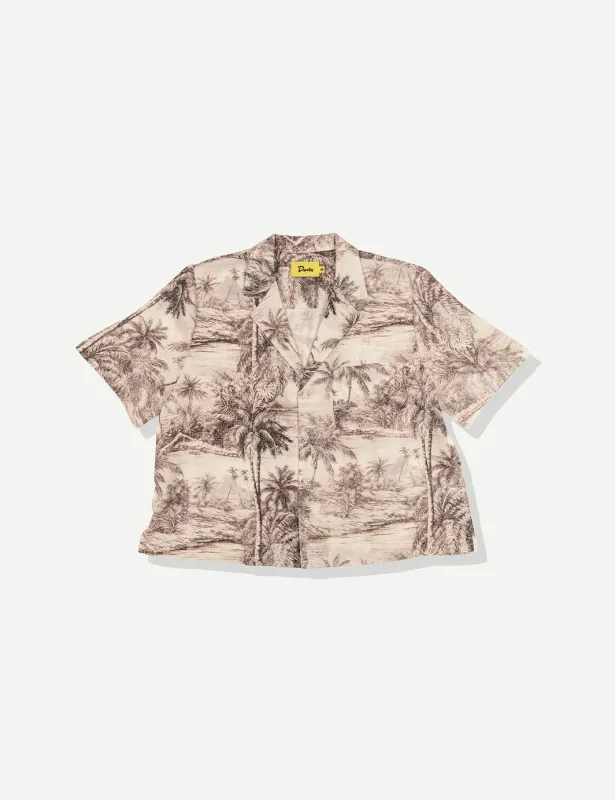 Tropical Camo Crop Buttonup sold by Duvin Design