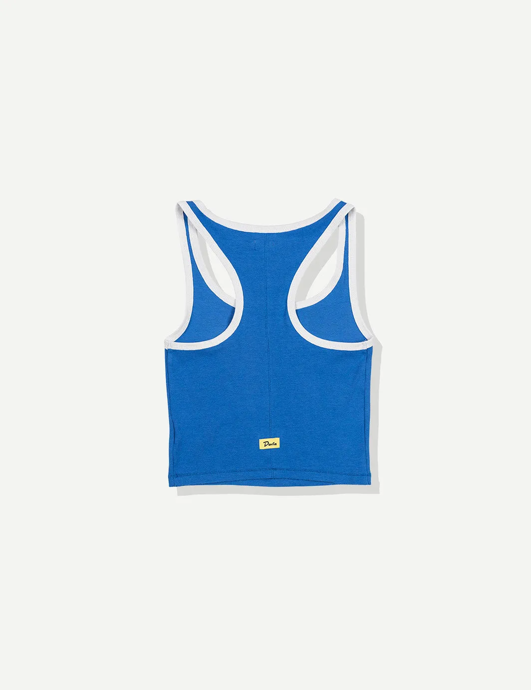 On Vacation Ribbed Tank - Blue sold by Duvin Design product image thumbnail 2
