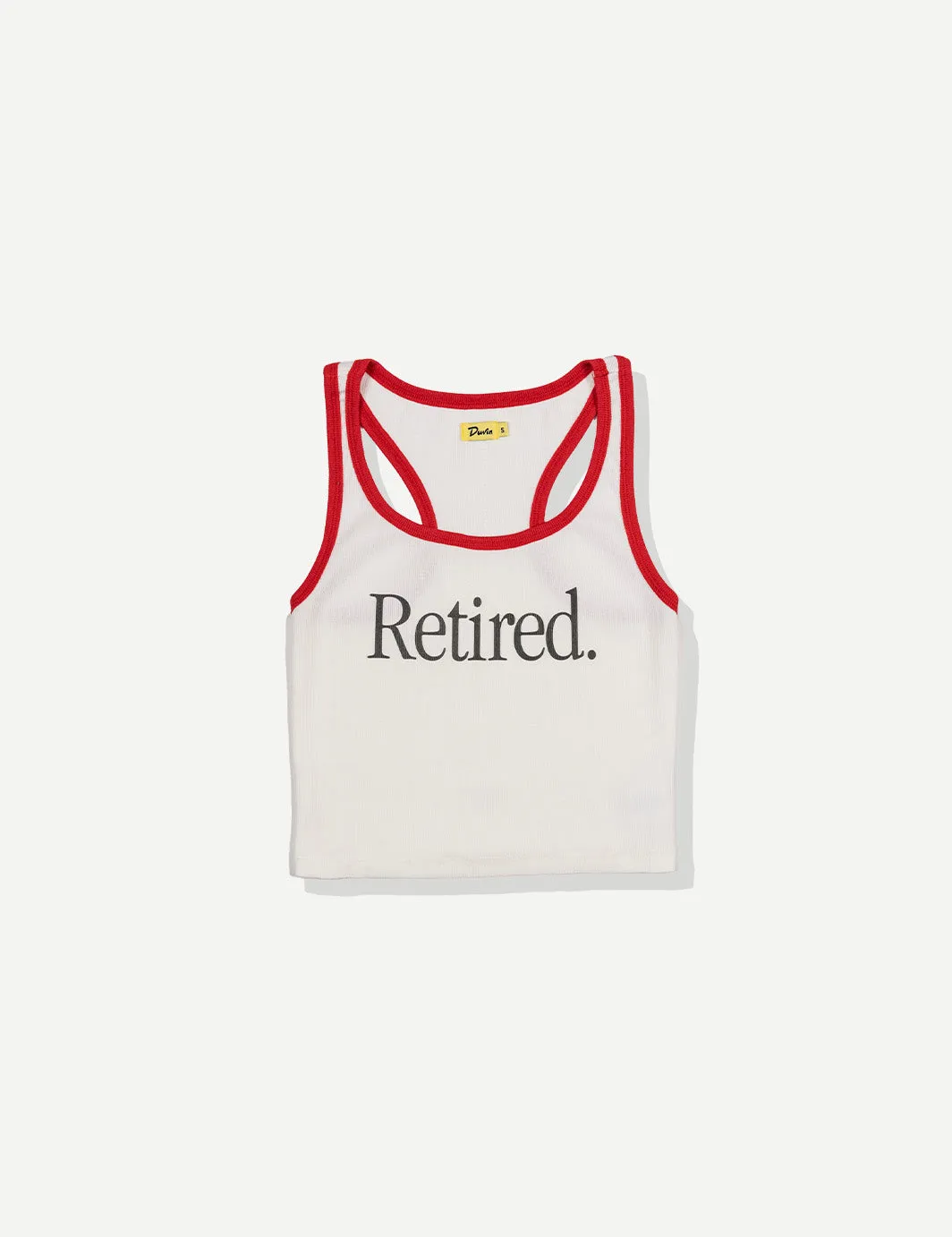 Retired Ribbed Tank - White sold by Duvin Design