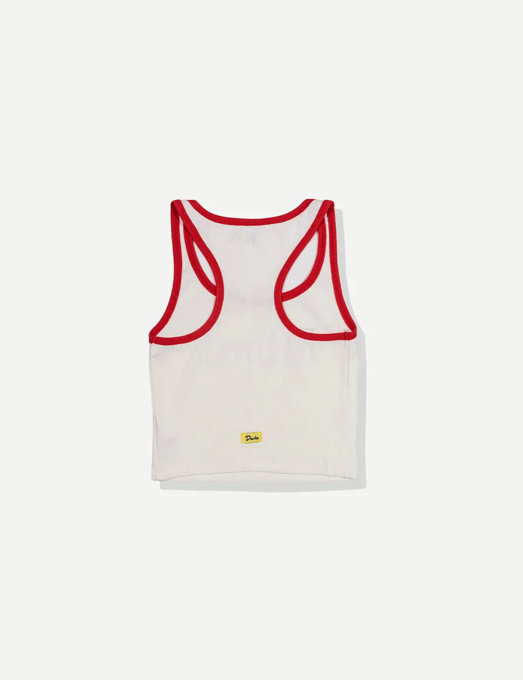 Retired Ribbed Tank - White sold by Duvin Design product image thumbnail 2
