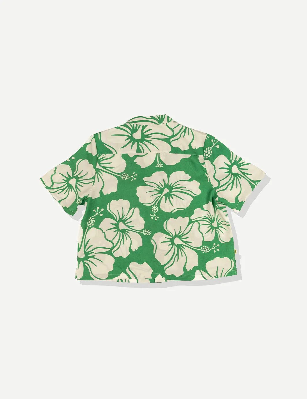 Paradise Crop Buttonup - Green sold by Duvin Design product image thumbnail 2