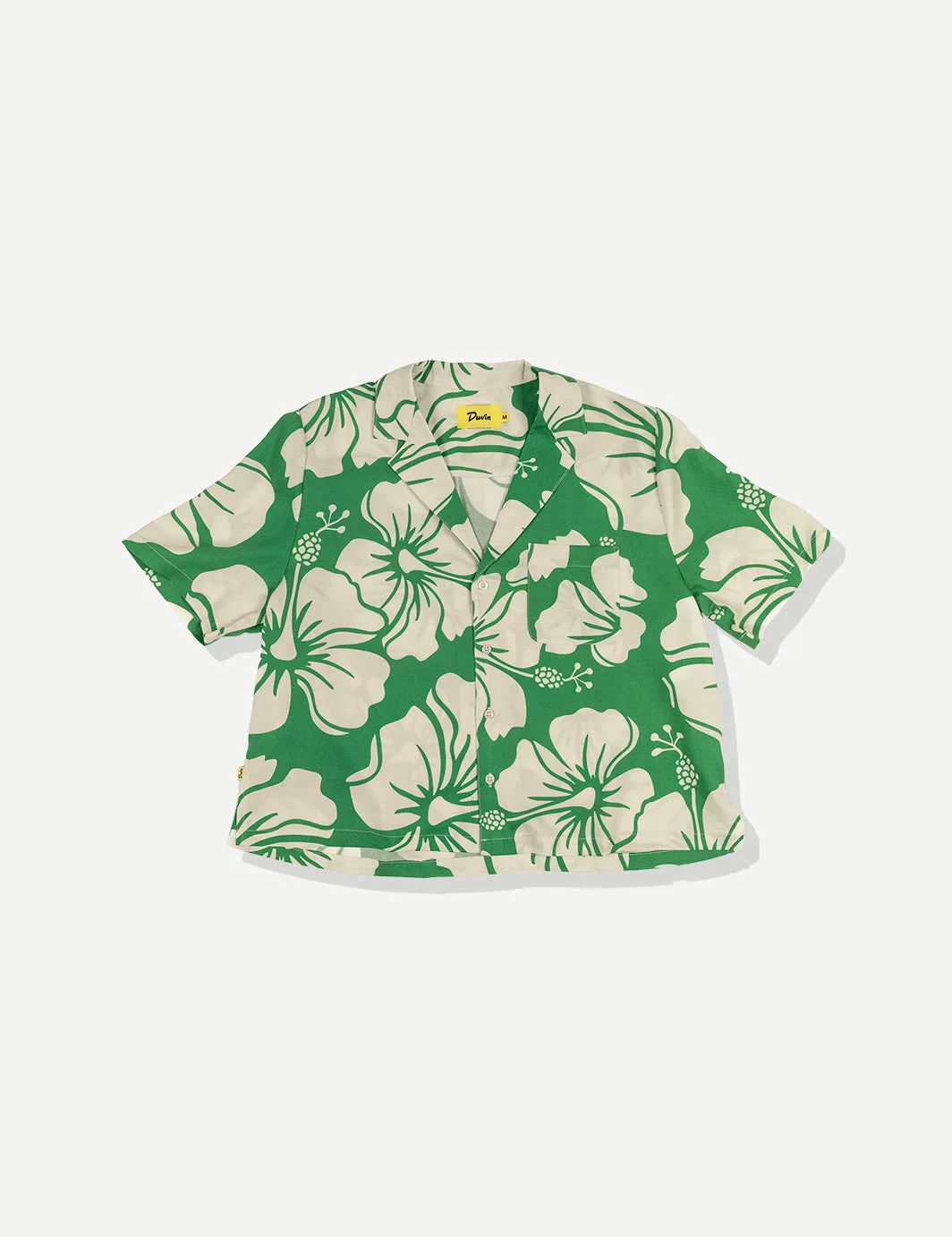 Paradise Crop Buttonup - Green sold by Duvin Design