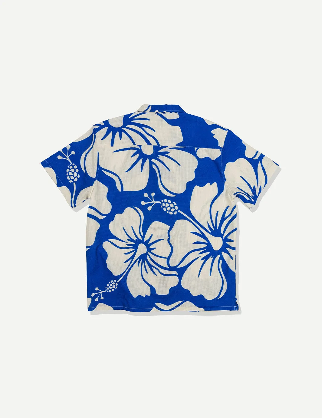 Paradise Leisure Stretch Buttonup - Blue sold by Duvin Design product image thumbnail 3