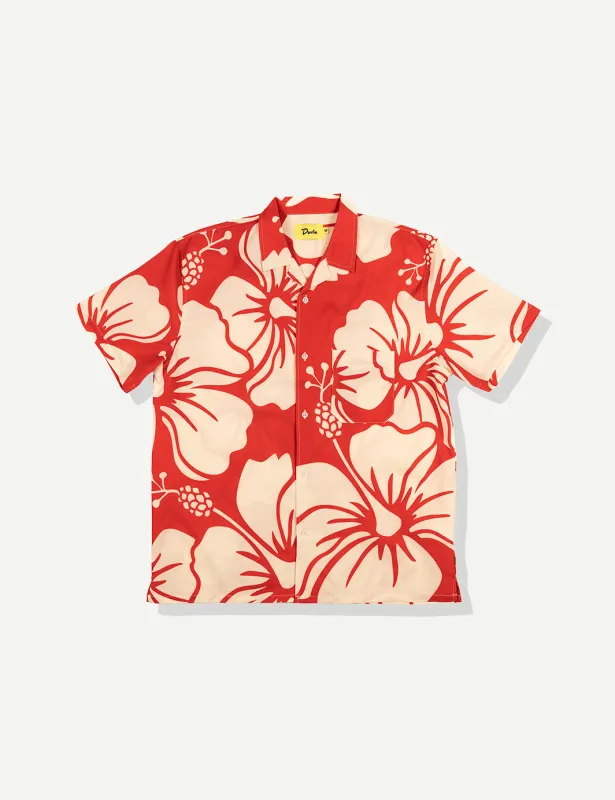 Paradise Leisure Stretch Buttonup - Red sold by Duvin Design