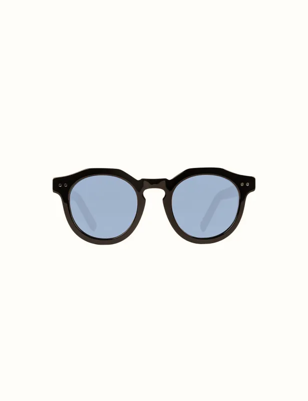 Seeker Unisex Sunglasses - Black / Blue made by Duvin Design