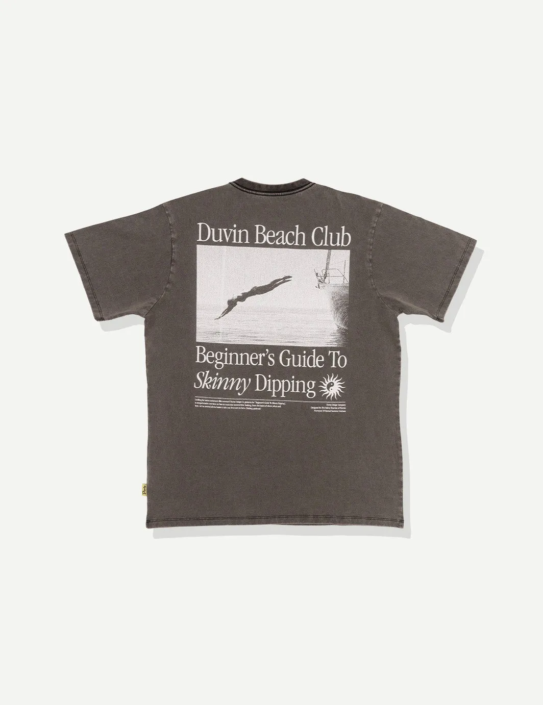 Skinny Dippin Tee - Black sold by Duvin Design