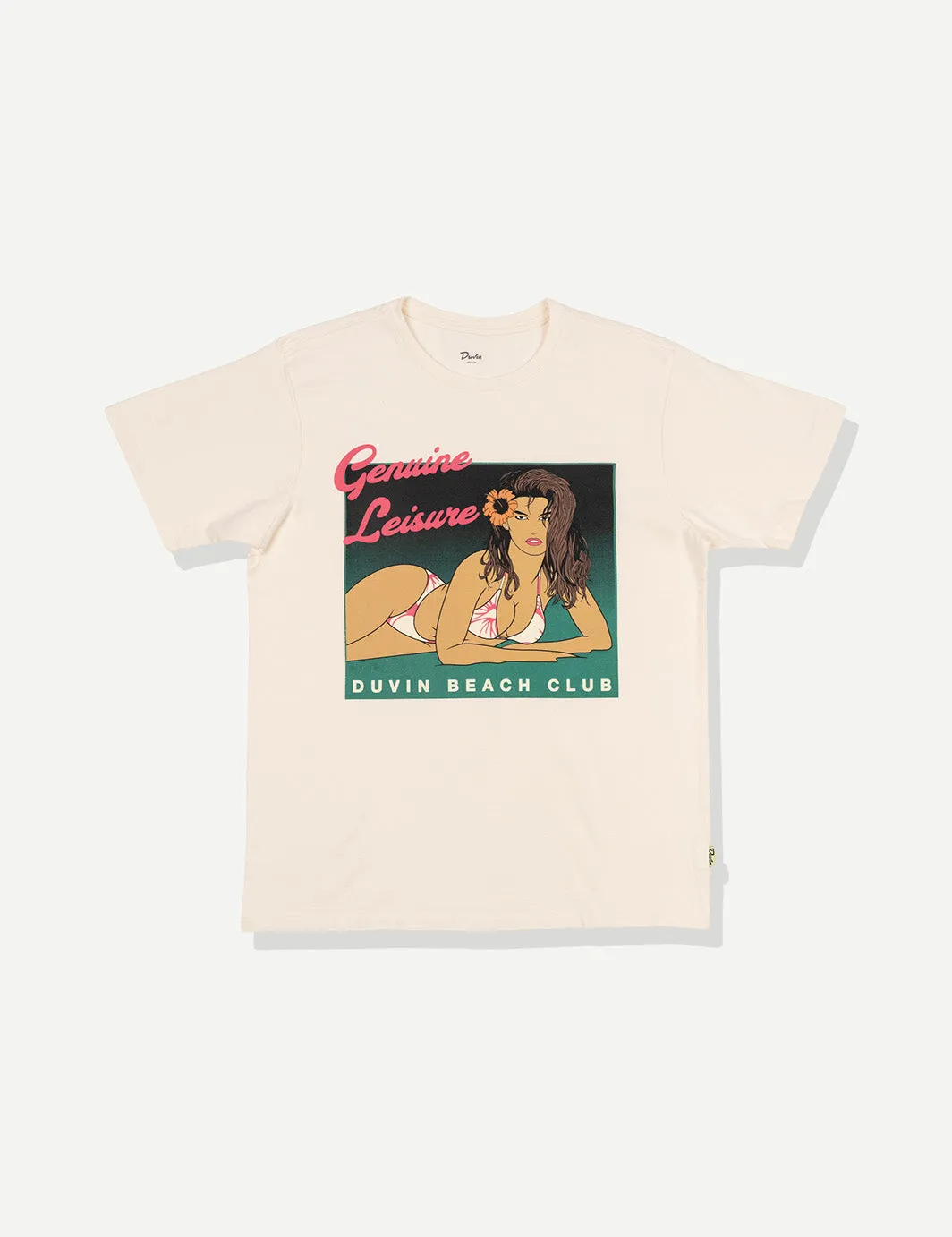 Beach Club Poster Tee - Antique sold by Duvin Design