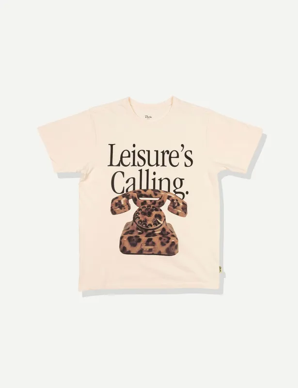 Leisure is Calling Tee - Antique sold by Duvin Design