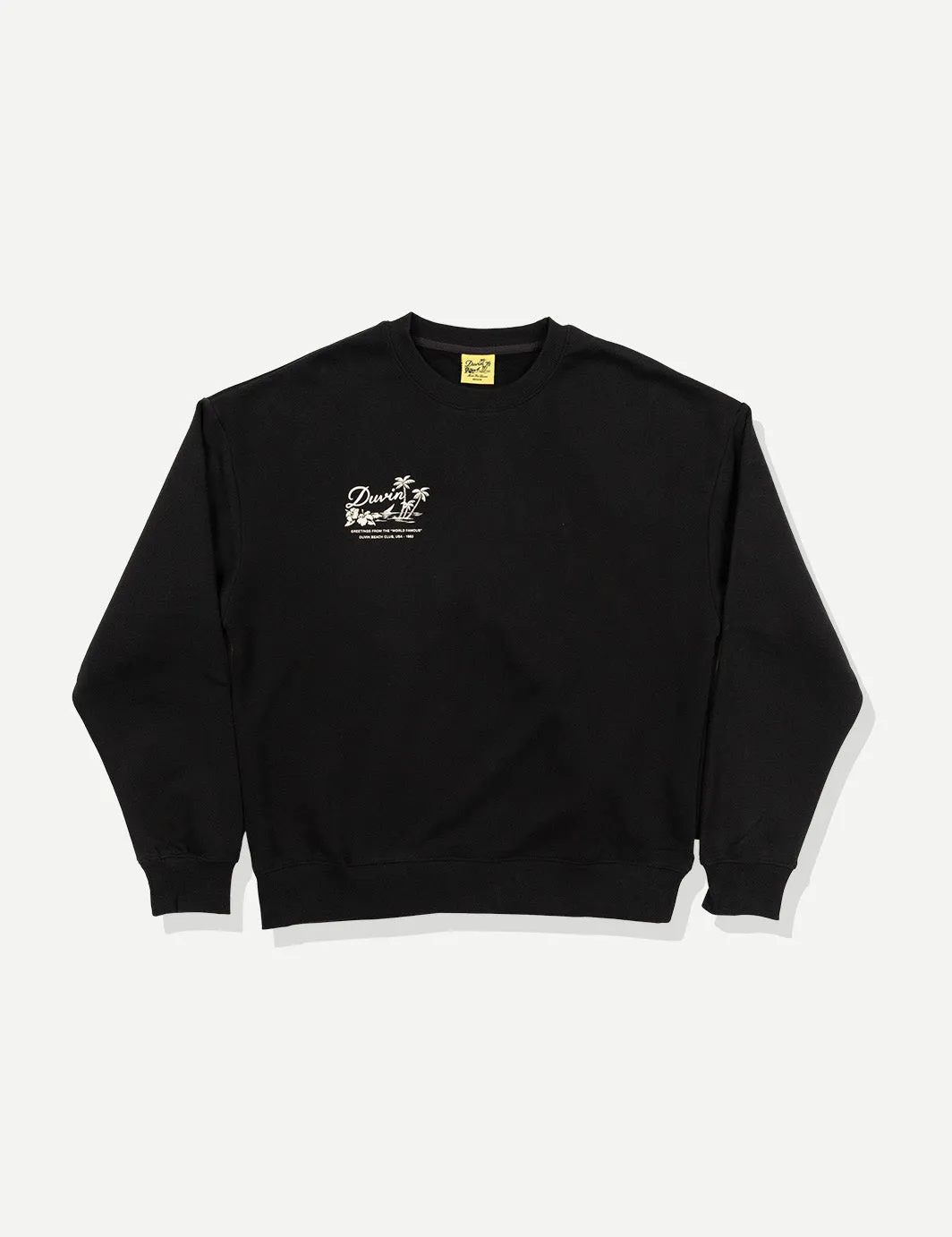 Oasis Crew Fleece - Black sold by Duvin Design product image thumbnail 2