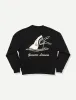 Shark Bite Crew Sweater - Black sold by Duvin Design