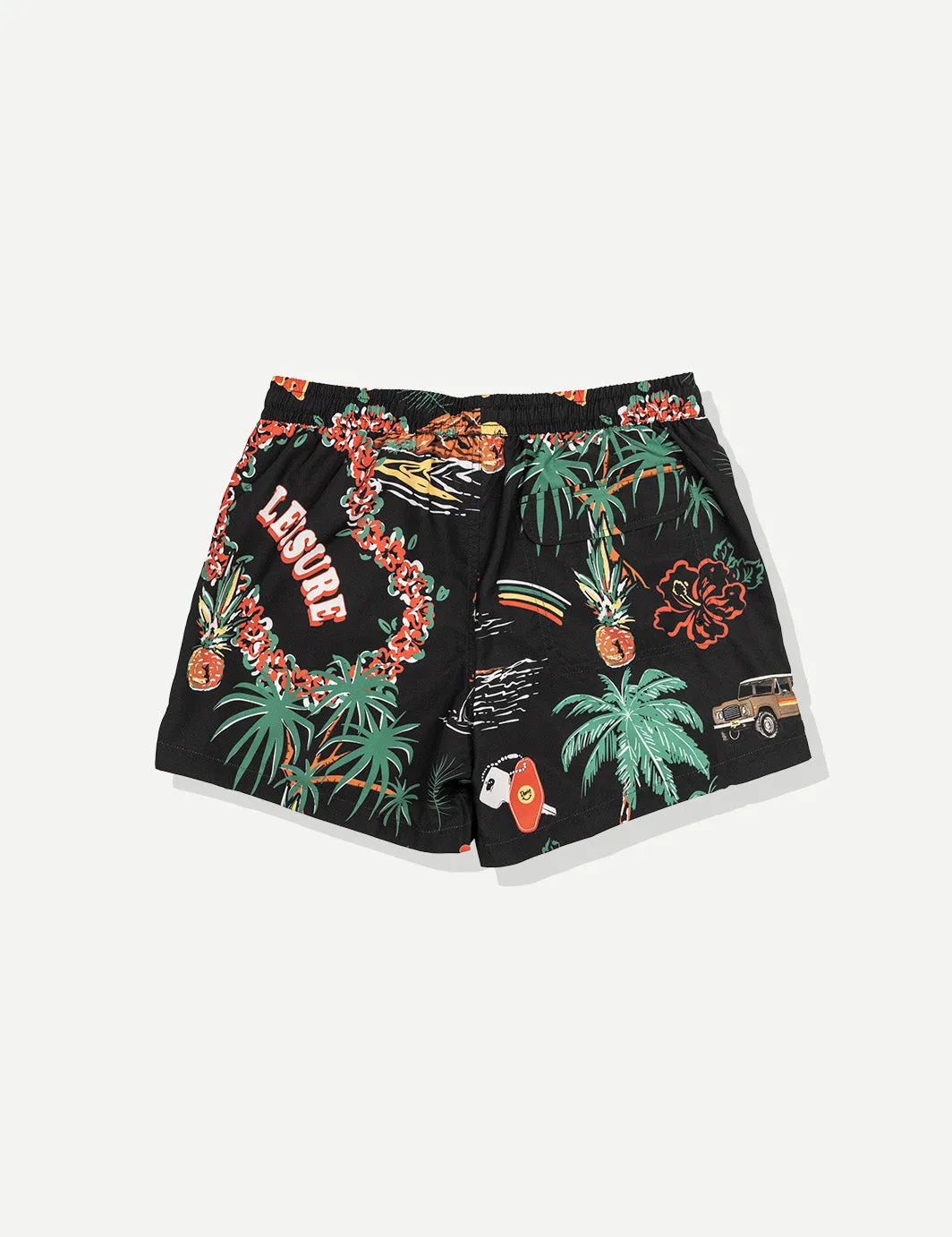 Palm Swim Short - Black sold by Duvin Design product image thumbnail 2