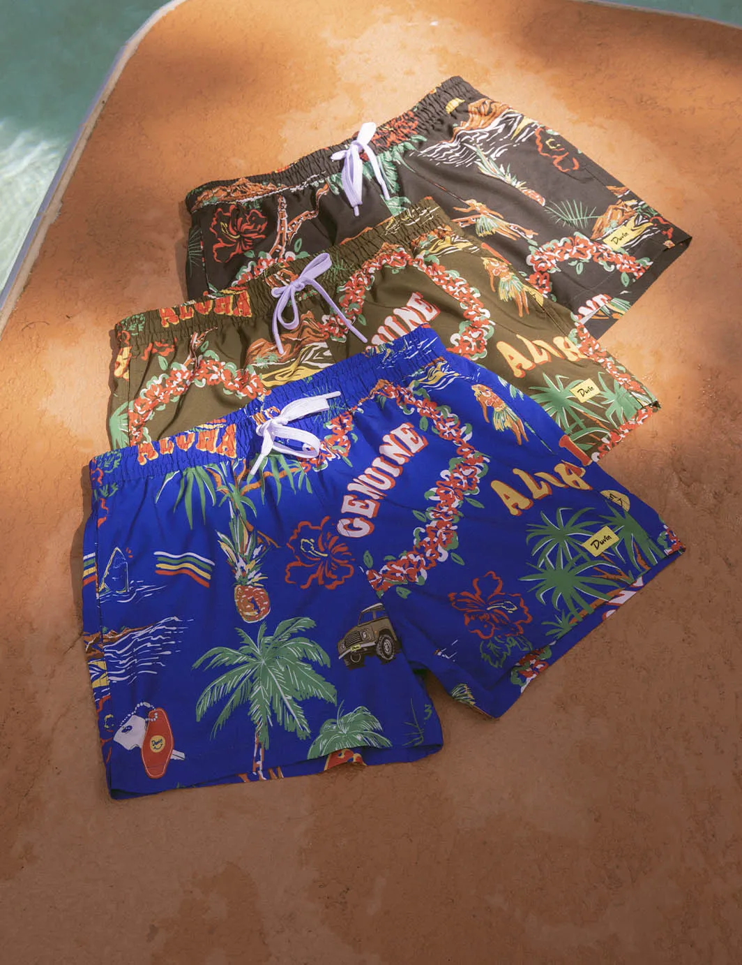 Palm Swim Short - Black sold by Duvin Design product image thumbnail 3