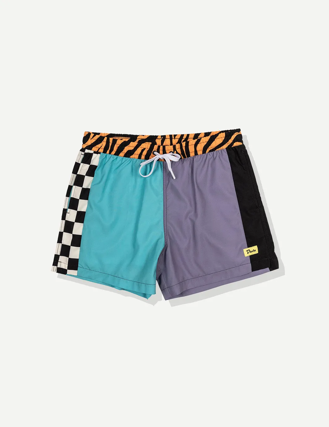 Zebra Waist Swim Short sold by Duvin Design