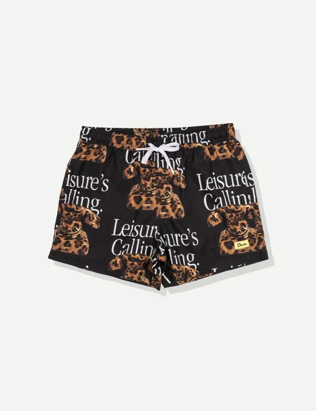 Cat Call Swim Short - Black sold by Duvin Design