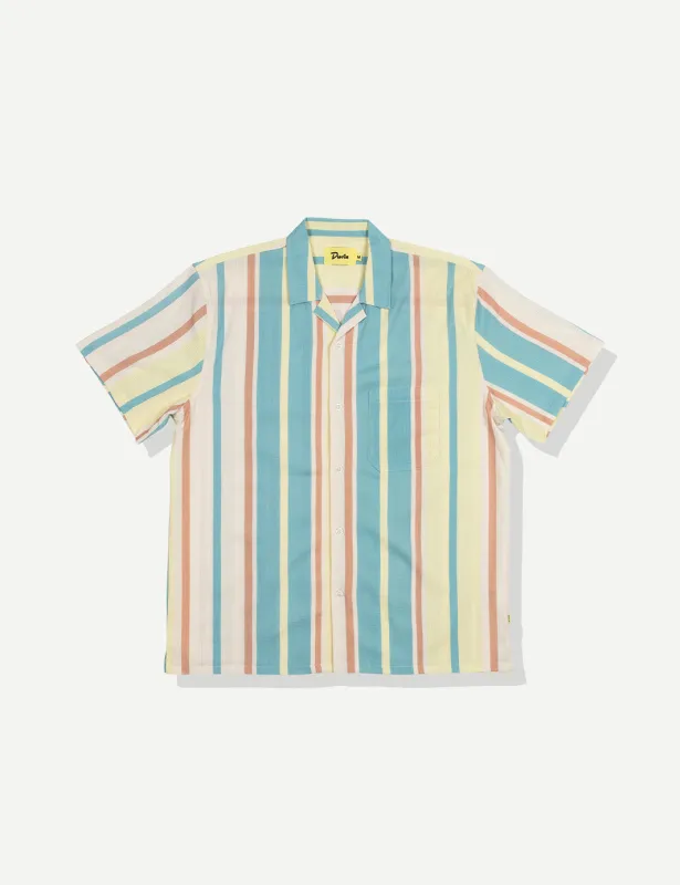 Pastel Stripe Leisure Stretch Buttonup sold by Duvin Design