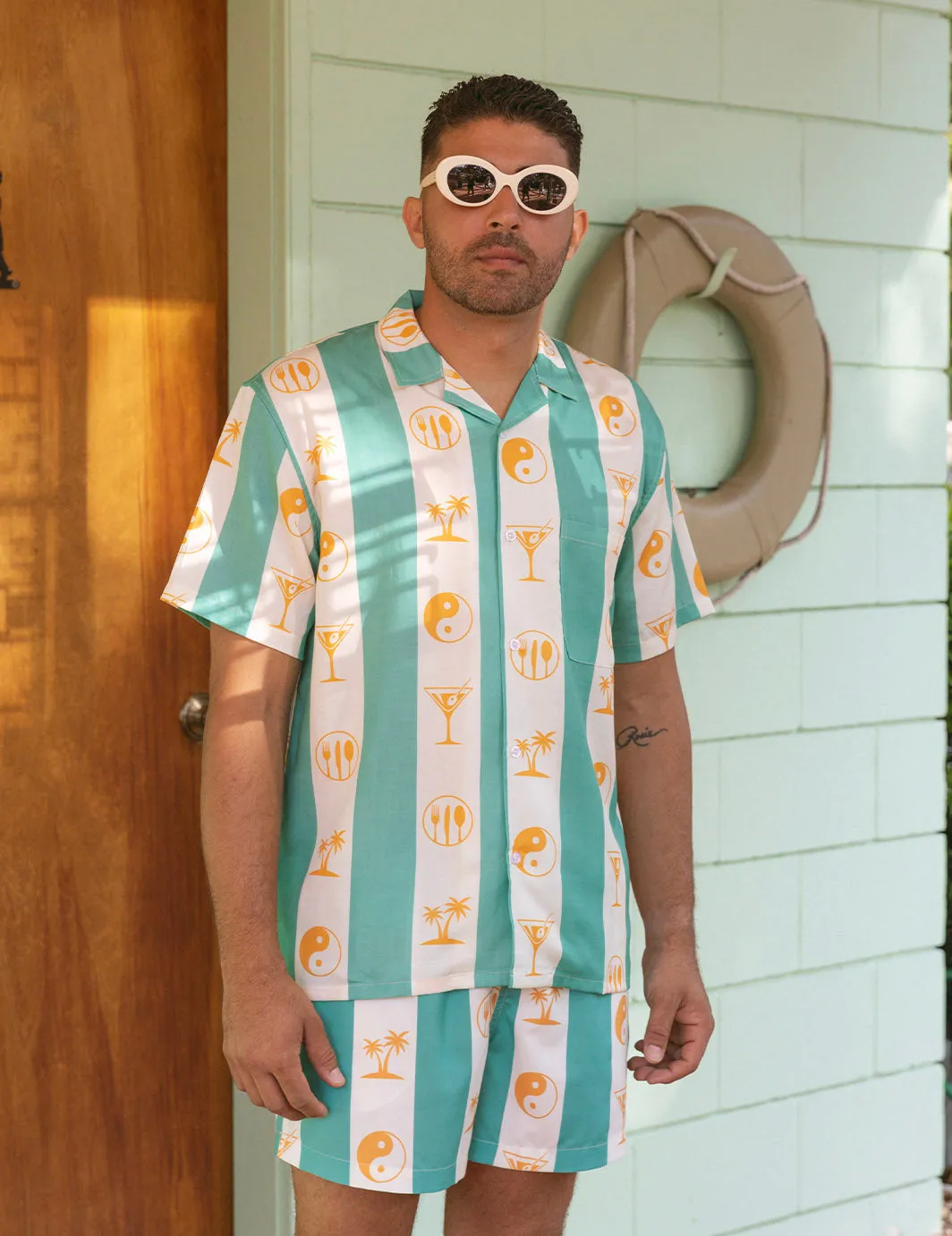 Yin Yang Buttonup - Marine sold by Duvin Design product image thumbnail 2