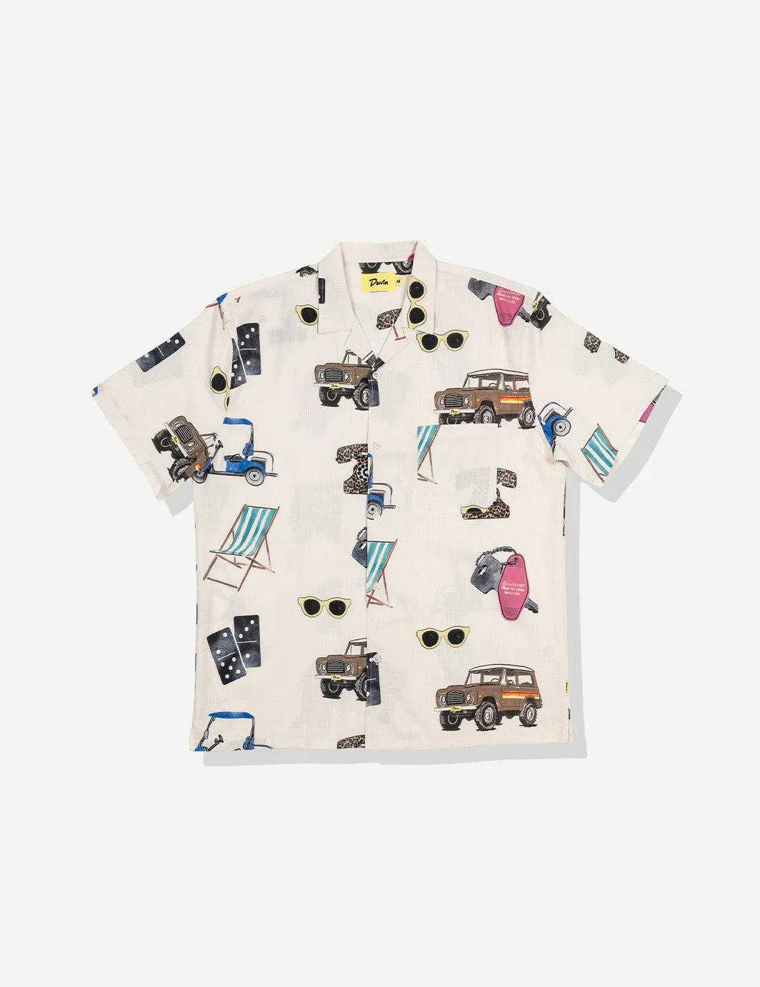 Beach Icon Leisure Stretch Buttonup sold by Duvin Design