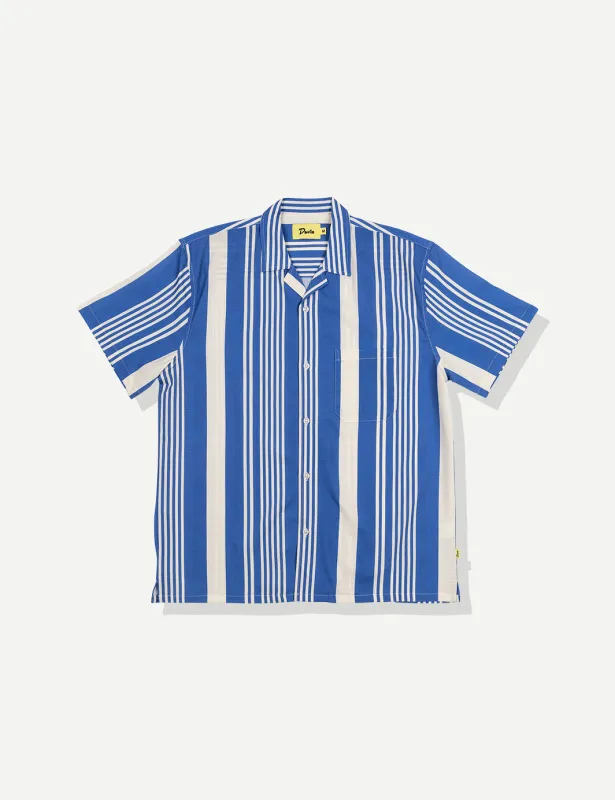 Multi Stripe Leisure Stretch Buttonup - Blue sold by Duvin Design