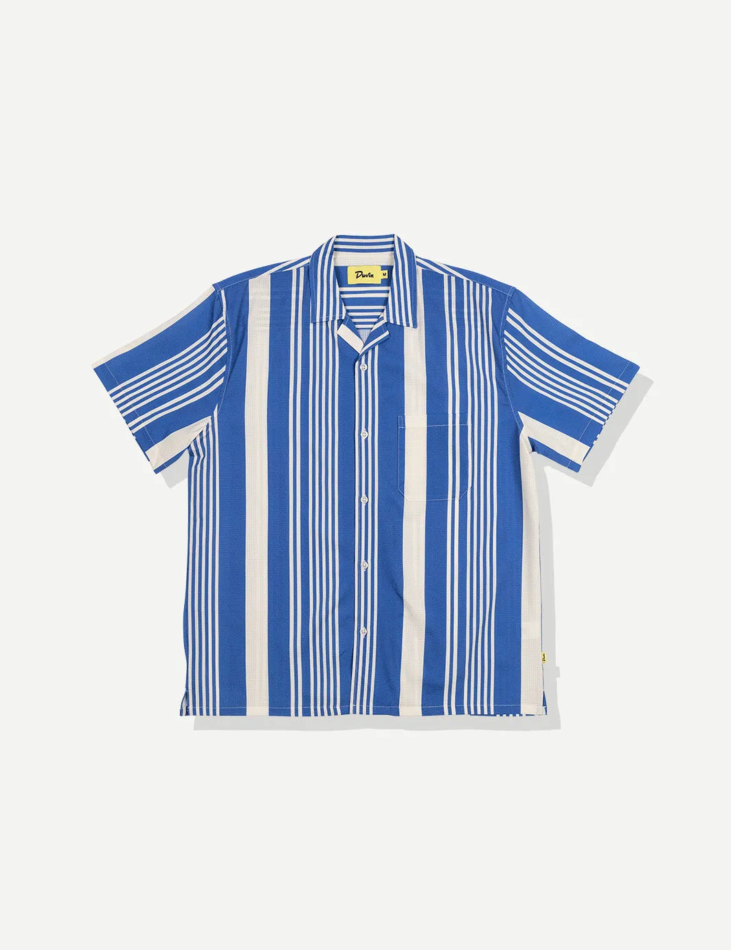 Multi Stripe Leisure Stretch Buttonup - Blue sold by Duvin Design